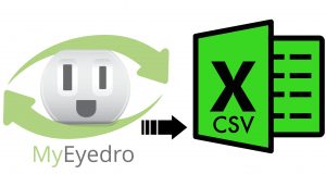 MyEyedro export to Excel CSV export to excel csv from myeyedro