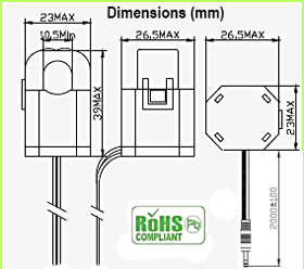 20 Amp Current Sensor Dimensions 20 Amp Current Sensor Dimensions
